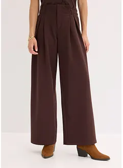 Wijde bandplooibroek met stretch, bonprix