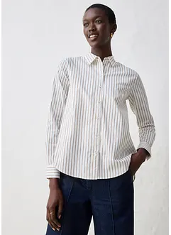 Overhemdblouse met zijde, bonprix
