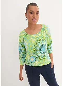Katoenen shirt met 3/4 mouw van bilogisch katoen, bonprix