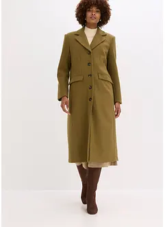 Lange jas in wollen look, bonprix