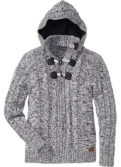 Grof gebreide hoodie met katoen, bonprix