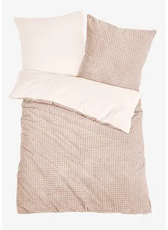 Cashmere touch dekbedovertrek met structuureffect, bonprix
