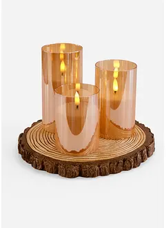 LED-object met LED-kaarsen (3-dlg. set), bonprix