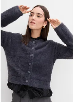 Vest van een verengaren-viscosemix, bonprix