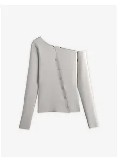Geribde longsleeve, bonprix