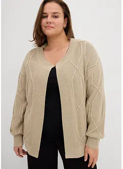 Vest met een vlechtpatroon, bonprix