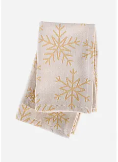 Jacquard stoffen servetten van biologisch katoen (set van 2), bonprix