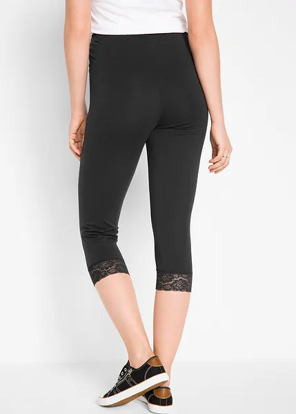 Capri Corrigerende Sportbroek 3/4 Legging Met Kant En Een