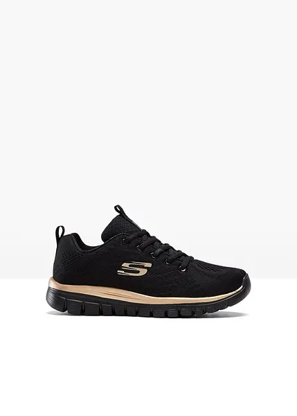 Skechers memory fashion foam zwart