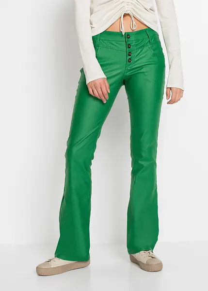 Groene imitatie leren broek sale