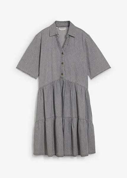 Bonprix Spijkerjurk Maat 46 Spijkerjurk In A-lijn Met Een V-hals