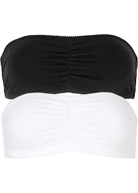 Bandeau bh (set van 2) met biologisch katoen voor cup A & B