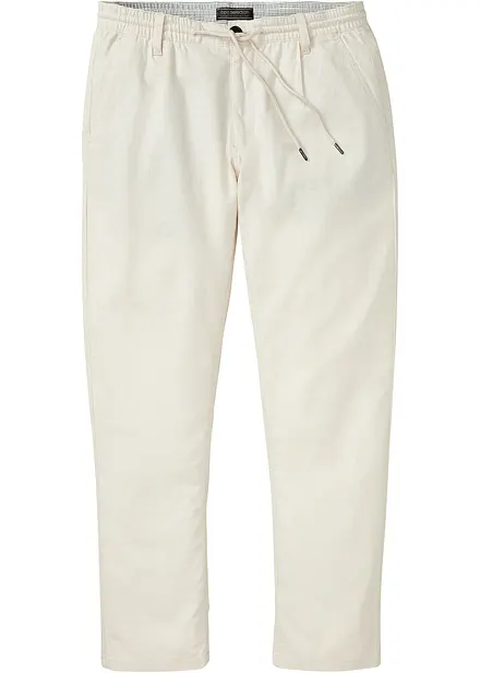 Regular fit linnen instapbroek, straight