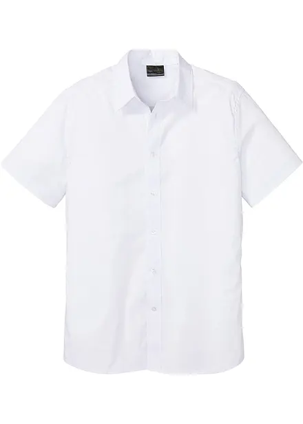 Slim fit overhemd met korte mouwen