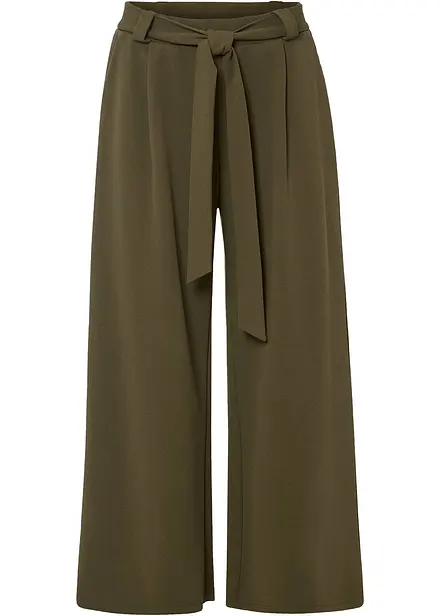 7/8 broek van jersey-crêpe