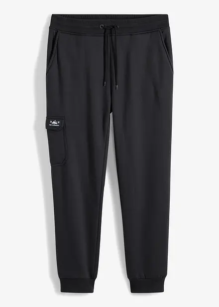 Thermo joggingbroek met cargozakken en teddy voering