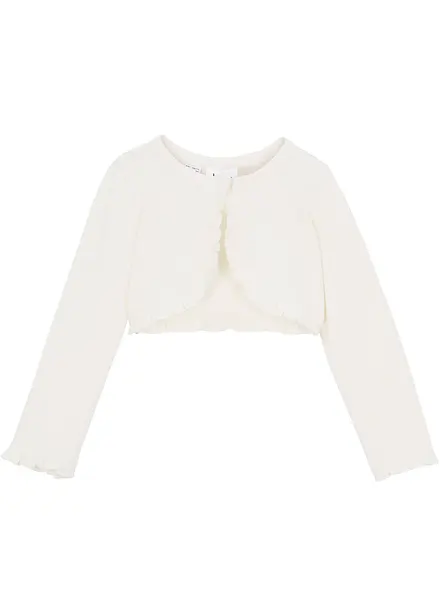 Meisjes shirt bolero met biologisch katoen