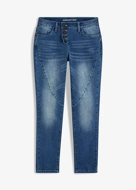 Boyfriend stretch jeans low waist