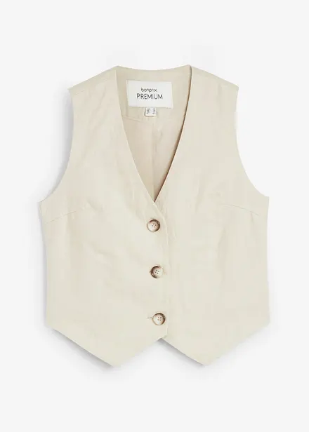 Linnen gilet