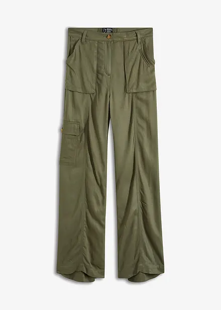 Soepelvallende, wijde cargo broek