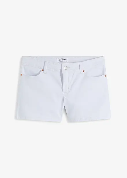 Stretch jeans short, mid waist