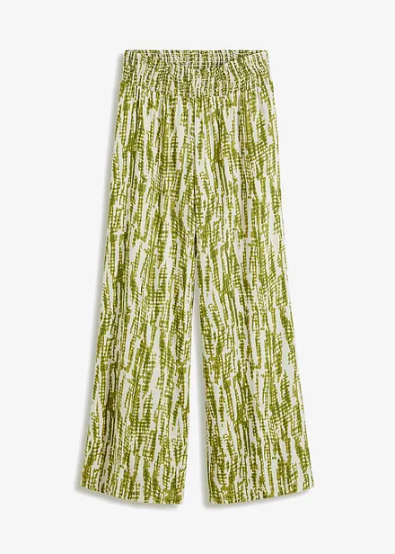 Broek met gesmokte band