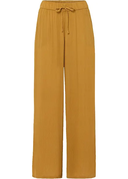 Wijde broek van soepele viscose