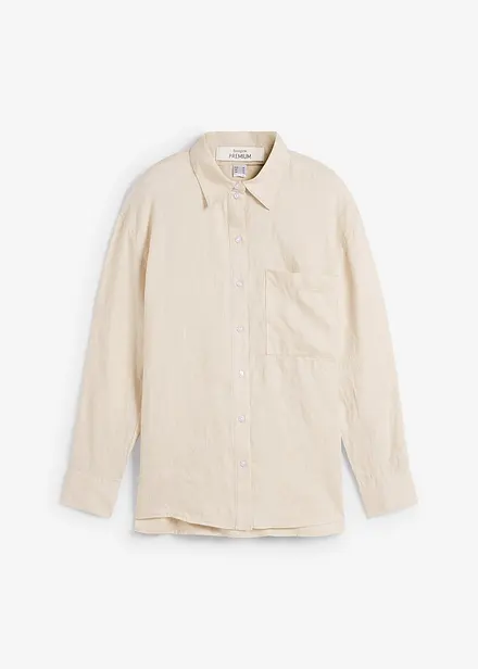 Overhemdblouse van linnen
