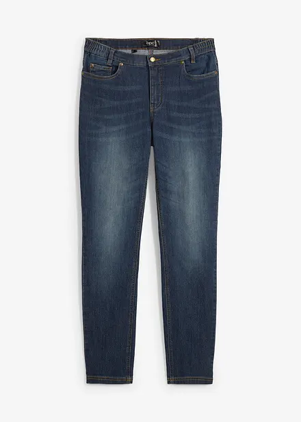 Skinny jeans met comfortband, mid waist