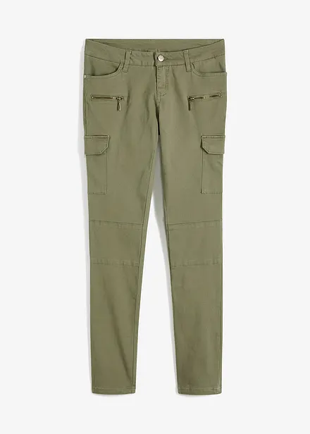 Cargo broek van elastisch katoenmix