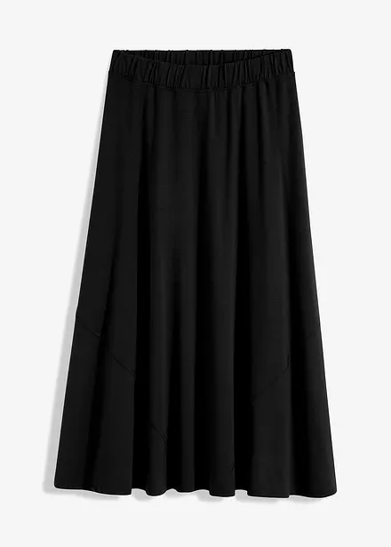 Wijd uitlopende jersey rok