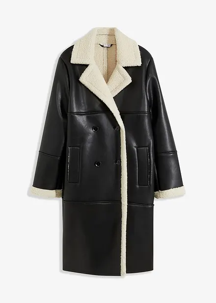 Lange imitatie lammy coat