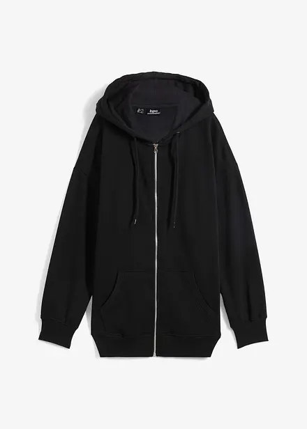 Oversized sweatvest met capuchon
