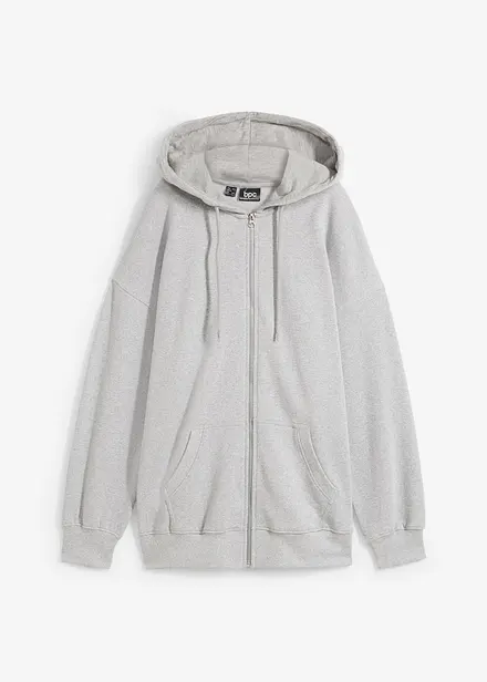 Oversized sweatvest met capuchon