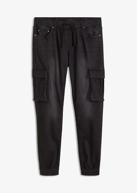 Slim fit cargo instapjeans, straight