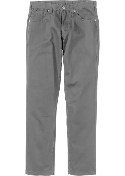 Regular fit twill broek van katoen, straight
