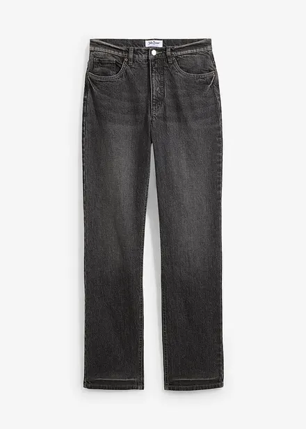 Straight jeans met high waist