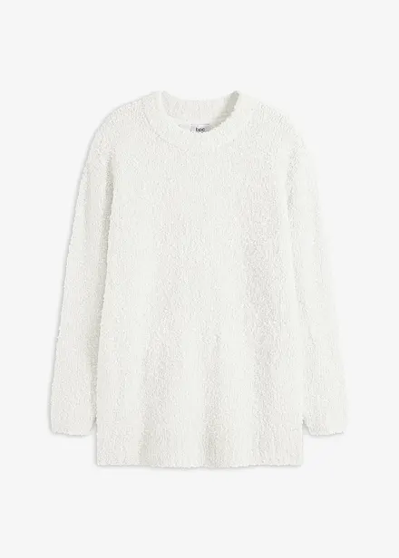 Oversized trui van bouclé