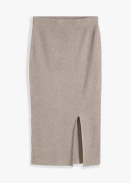 Gebreide rok, accentuerend