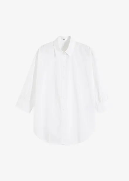 Oversized blouse van katoen