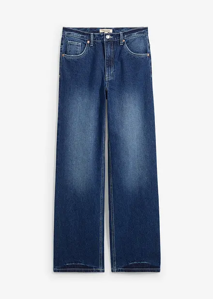 Straight jeans, high waist