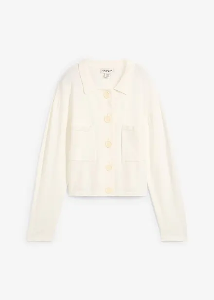 Kort fijngebreid vest