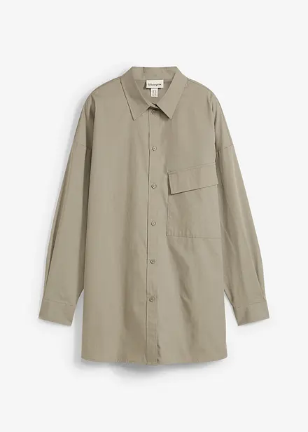 Lange blouse van katoen