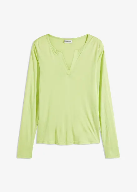 Henley shirt van zachte viscose