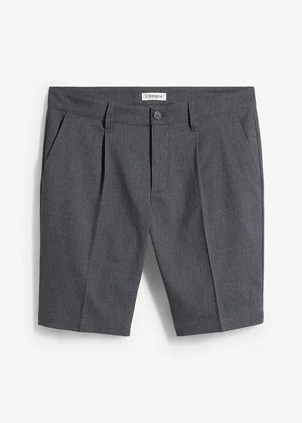 Chino bermuda met vouw, relaxed fit