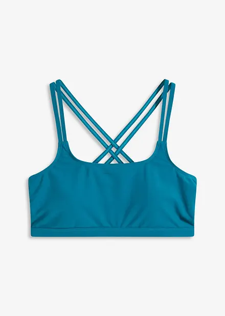 Bralette bikinitop met gekruiste bandjes