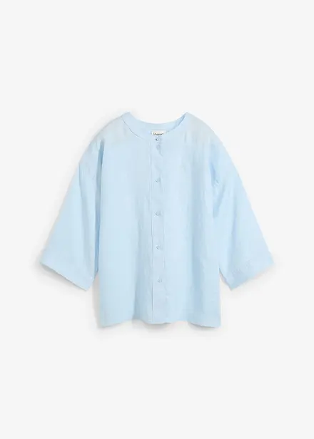 Oversized blouse van puur linnen
