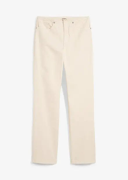 Straight jeans, mid waist