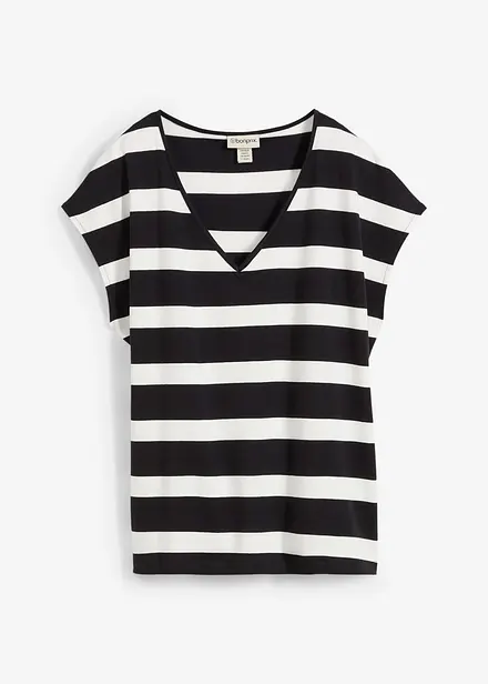 Gestreept gebreid shirt