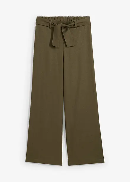 Culotte van lichte linnenmix